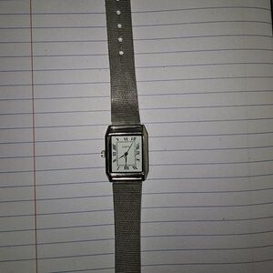 Vintage Silver Mesh Women's Watch
